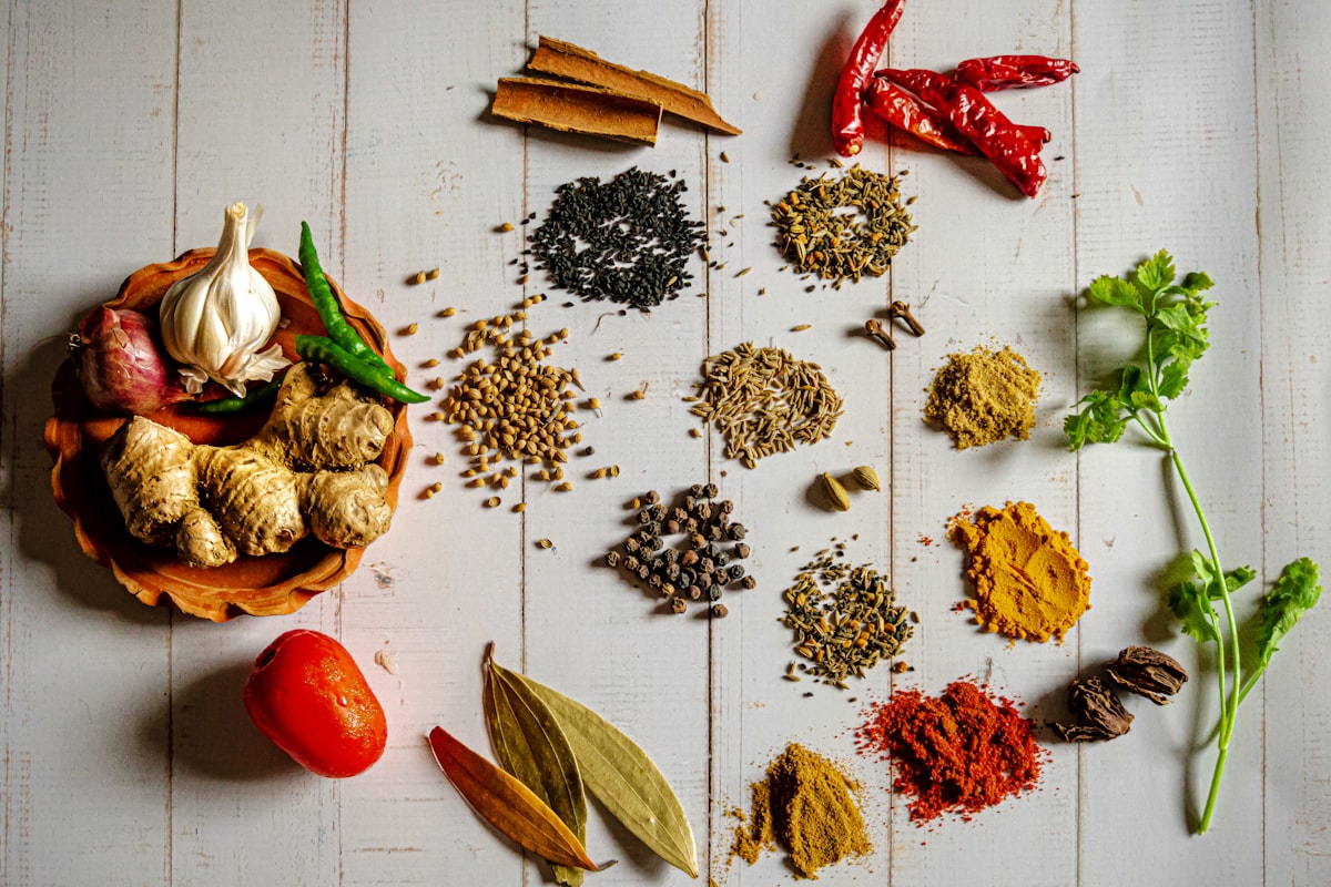 Zdravé ingredience v kuchyni